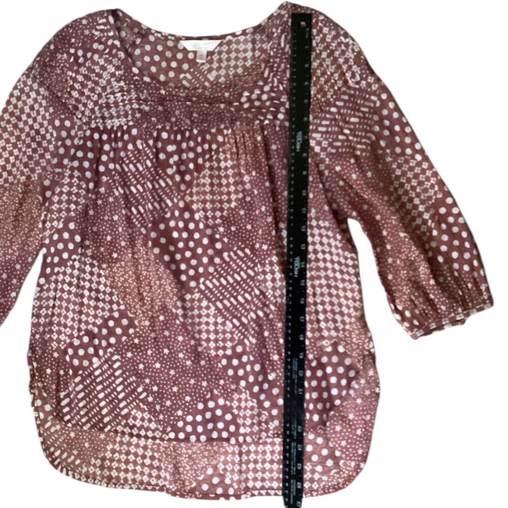 Blouse Peasant 3/4 Length sleeve Size M